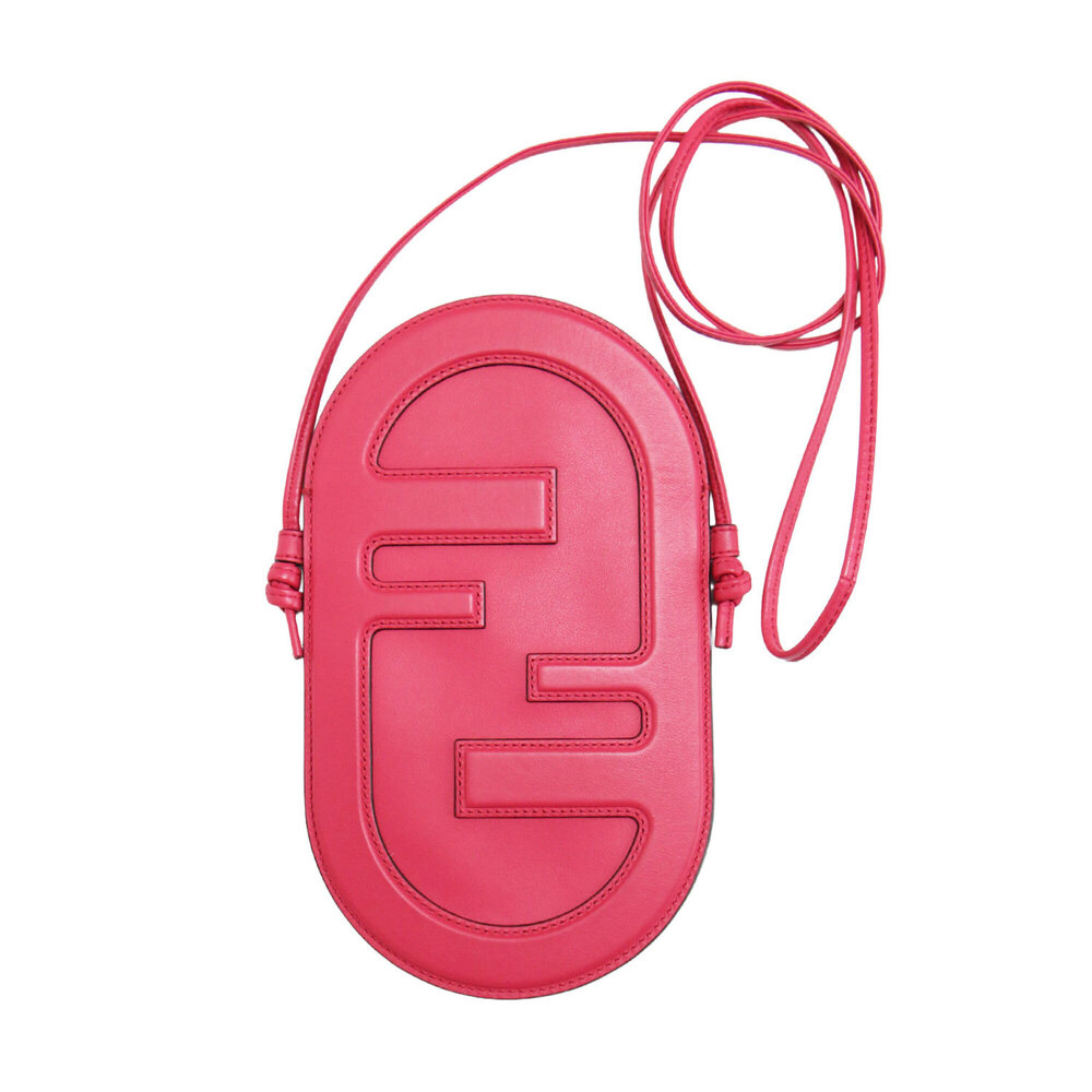 FENDI Auroch Phone Holder Pochette Crossbody Smartphone Shoulder Card Case Ge...
